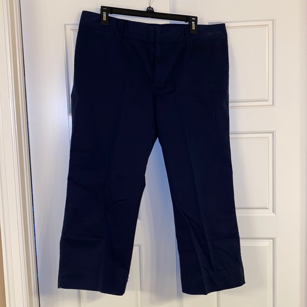 Eddie Bauer Women’s Vashon Fit Navy Blue Capri Pants. Size 14. - Picture 3 of 9